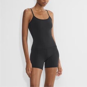 Aritzia life rib essential camisole tank top - black